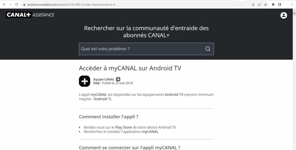 Comment activer mycanal sur Android TV ?