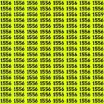 Défi cérébral : Trouvez le chiffre 1559 en seulement 15 secondes parmi 1556 autres ! Une illusion d'optique qui va vous épater !