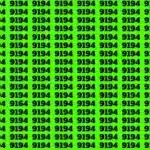 La révélation choquante : Débusquez le nombre 9164 parmi 9194 en seulement 14 secondes grâce à cette illusion d'optique !