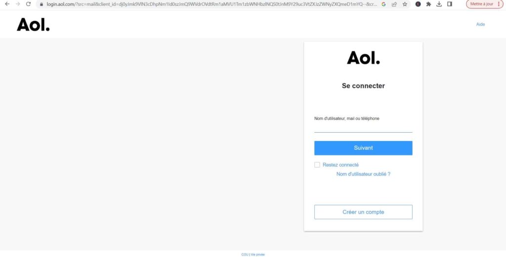 Pourquoi ma boite mail AOL ne fonctionne plus ?
