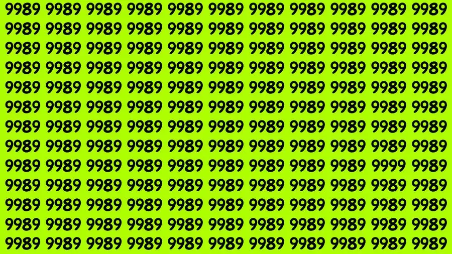 Illusion optique : Si vous avez des yeux de faucon, trouvez le nombre 9999 en 13 secondes