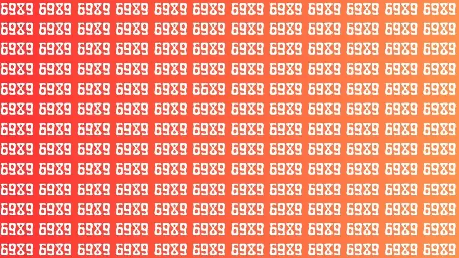 Illusion optique: si vous avez des yeux de lynx, trouvez le nombre 6689 parmi 6989 en 15 secondes