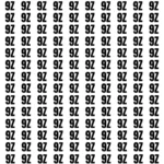 Découvrez l'illusion optique qui défit votre cerveau : Seulement 5% des gens parviennent à trouver le nombre 92 en seulement 10 secondes !