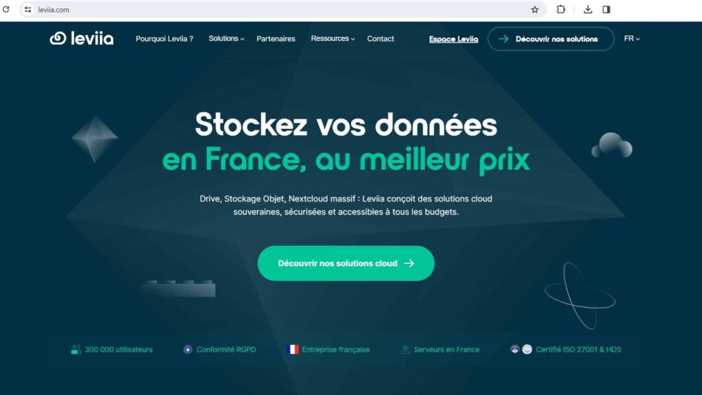 Leviia : Solutions cloud françaises