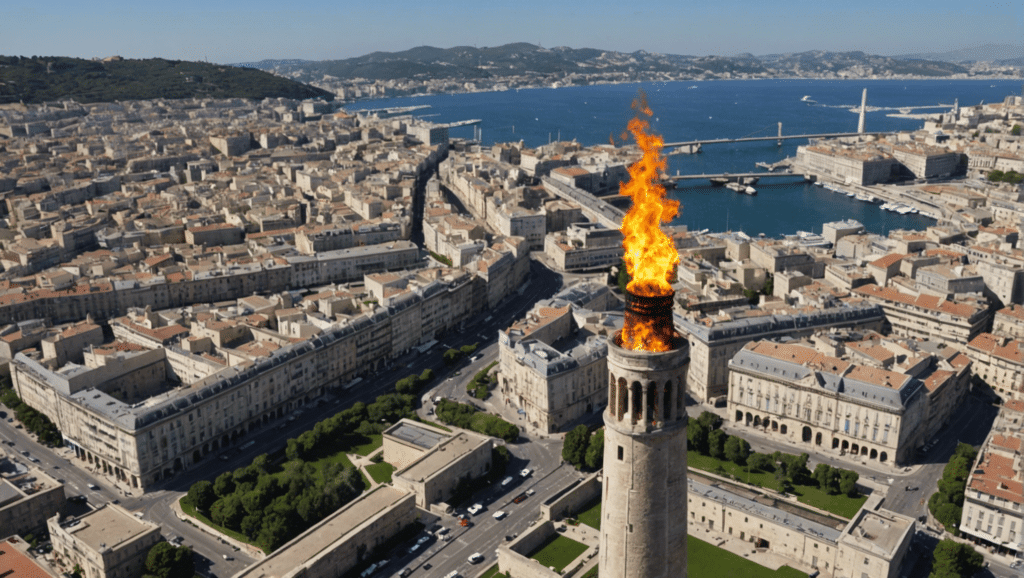 la question de savoir si la flamme olympique va embraser la ville de marseille le mercredi 8 mai.